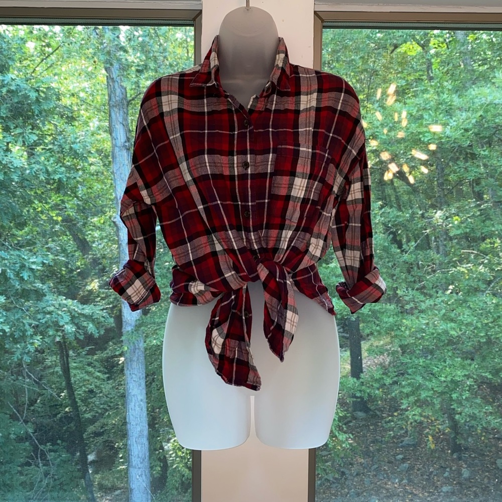 Plaid red shirt